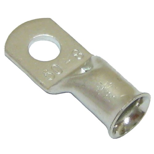 Image of All Trade Direct 10 Copper Tube 50Mm X 8Mm Lug Battery Starter Cable Welding Crimp Terminal Ring