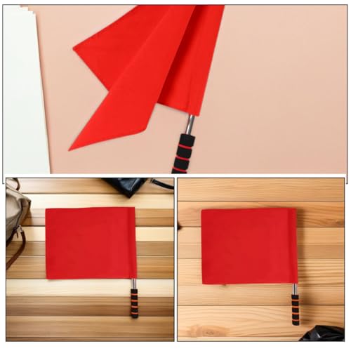 Banderas de voleibol con mango de acero para señalización clara en torneos locales 4