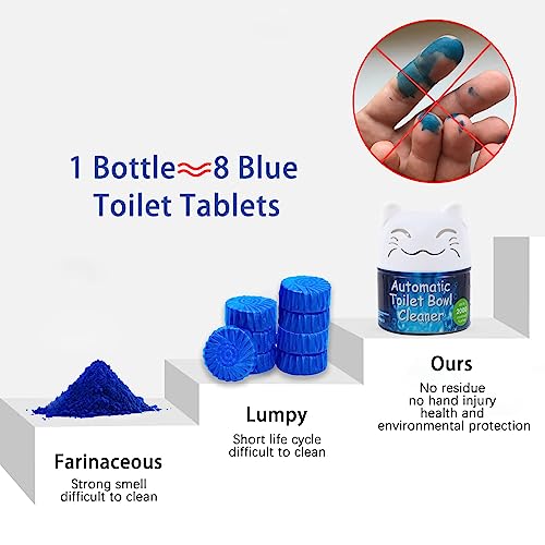 Image of Simple Life Toilet Bowl Cleaner | Automatic Long-Lasting Toilet Bowl Cleaner Tablets | Easy-To-Use, Septic Safe Toilet Cleaner in Bottle | Powerfully Cleans and Prevent Stain Build Up | 6 Count