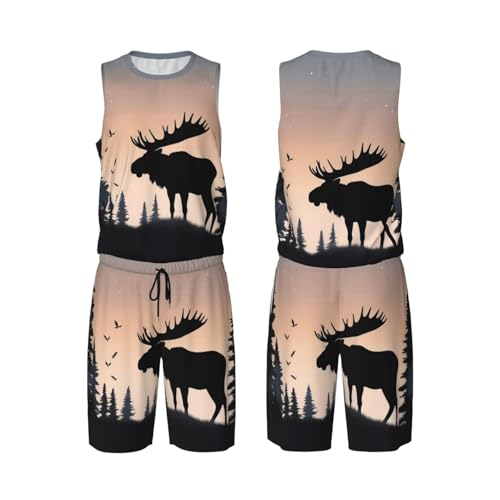 Maillot de basket-ball pour homme Moose Mountain pour jouer au grand air