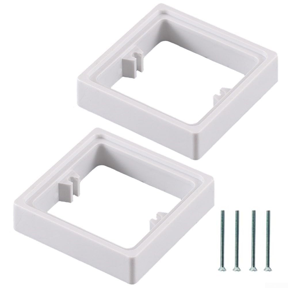 HOgardenME 2 Pack Single Socket Spacer, 1 Gang Square Spacer, 20mm Light Switch Spacer