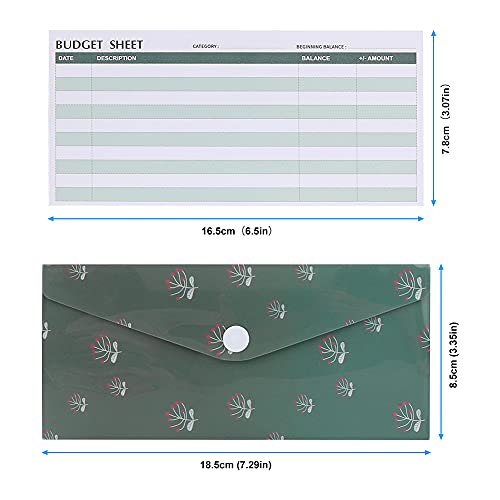Number-One 15 Budget Envelopes, Waterproof Cash Budget Envelope, Reusable Plastic Cash Envelopes, Money Envelopes For Budgeting And Saving, Includes 15 Budget Sheets And 24 Label Stickers #TOP1