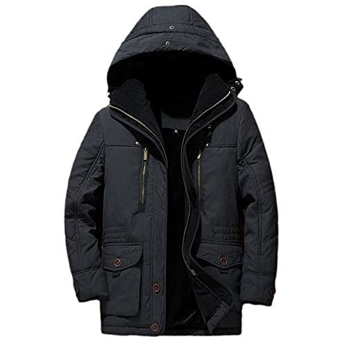 Parka d'hiver à capuche homme pour les sorties urbaines et balades au chaud