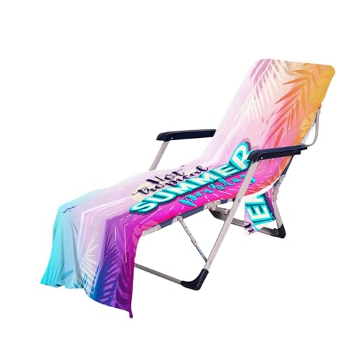 Housse de chaise de plage, housse de chaise de plage, serviette enveloppante pour fauteuil | Outil de protection de chaise de confort de luxe pour la plupart des fauteuils inclinables et chaises de