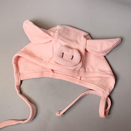 Hat,0-2 Years Old Pig Hat Pig Baby Pig Baby Beanies Hats Cute Unisex Caps Baby Hat Photography Pink4