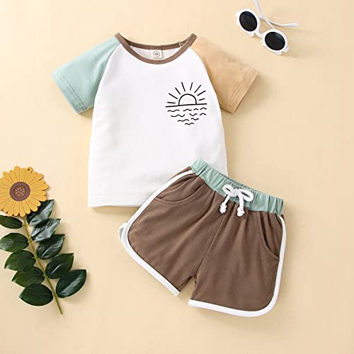 Infant Baby Boy Girl Clothes Set Mama's Boy/Girl Short Sleeve T Shirt Tops Cotton Shorts 2Pcs Summer Outfit2