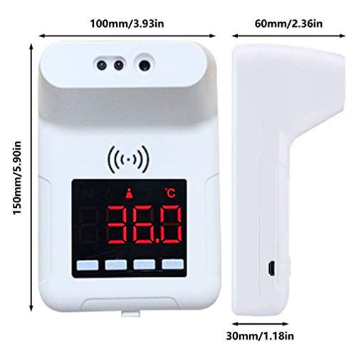 UPKOCH Wall Mounted Termômetro Medidor de Temperatura Digital de Não- Contato Testa Infravermelhos C