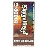 Shrumfuzed Proprietary Nootropic Gummy 8000mg - Lion's Mane, Reishi, Chaga, and Cordycep Nootropic Tripee Mushroom Blend (10, Dark Chocolate)