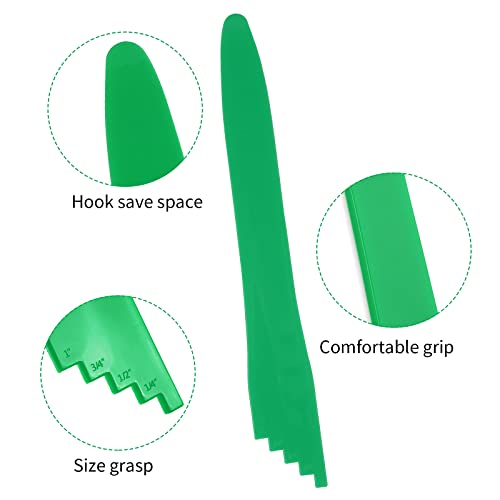 Abeillo 4 Pieces Canning Kit-2 Pieces Magnetic Lid Lifter Canning Lid Lifter Kit,Magnetic Jar Lid Lifter Supplies (7 Inch), 2 Pieces Canning Bubble Popper Bubble Remover Canning Tools #TOP6