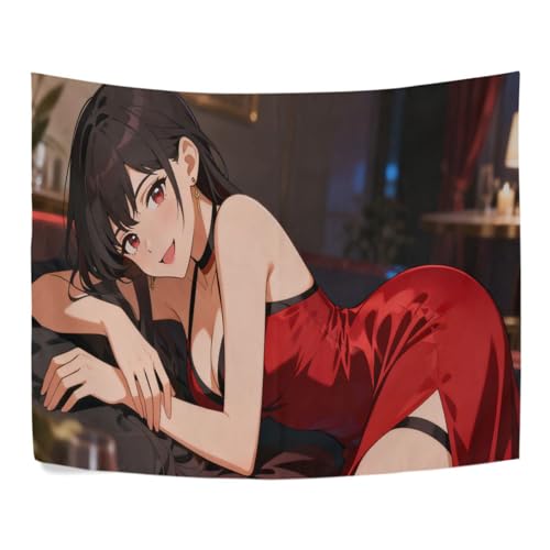 voucong Comic Sexy Beauty Tapisserie Tagesdecke Wandbehang für Badezimmer Dekor