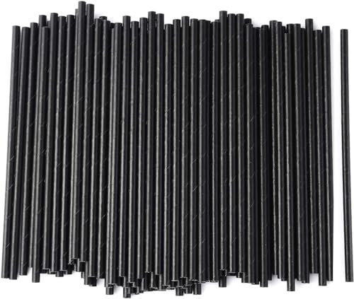 500 pitillos de papel negro biodegradables miniatura 1