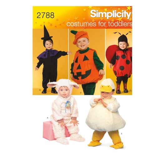 Simplicity 2788 Lamb, Chick, Witch, Pumpkin and Lady Sewing Pattern...
