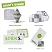 Speks Magnetic Balls - Duotone Greyscale Set of 512 (2.5mm) - Fun Stress Relief Desk Toy for Adults - Mashable Smashable Buildable