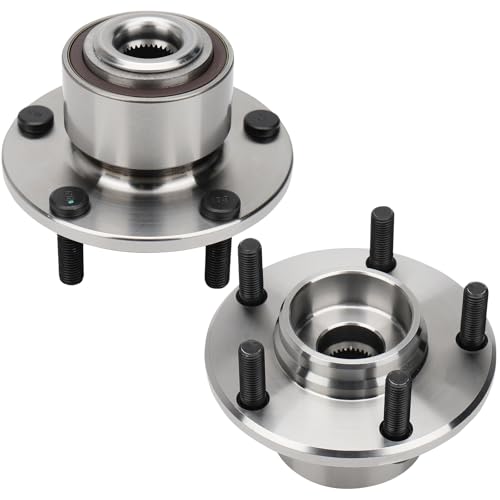 [Pair] DRIVESTAR 513211 Front Left/Right Wheel Hub & Bearing Assembly 2004 2005 for Mazda3,4-Wheel ABS, 5 Lugs