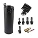 750ml Baffled Oil Catch Can Reservoir Tank Universal Breather Filter With Drain Valve 2 Port Aluminum
