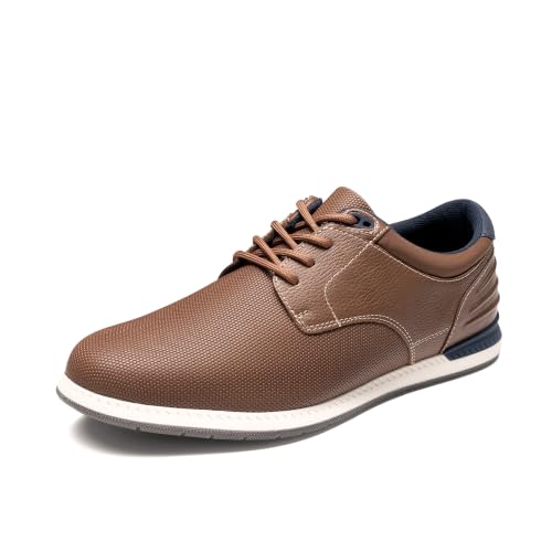 Bruno Marc Men's Casual Dress Oxfords Formal Sneakers 2.0,Brown,11