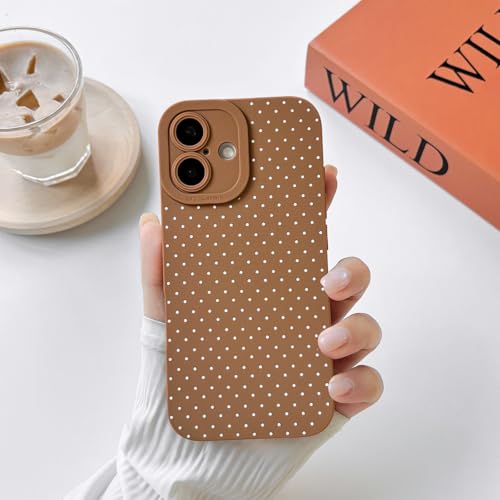 NITITOP Compatible for iPhone 16 Case Cute Dots - Brown by NITITOP - Used condition - Image 5