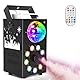 Nebelmaschine mit Discokugel, 9 LED RGB Effektlicht Nebelmaschine, 700W Mini Fog Rauchmaschine mit Auto Cycle Funktion mit Kabelloser Fernbedienung für Disco Party Halloween Weihnachten