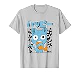 Fairy Tail Manga Happy Comiendo Pescado Camiseta