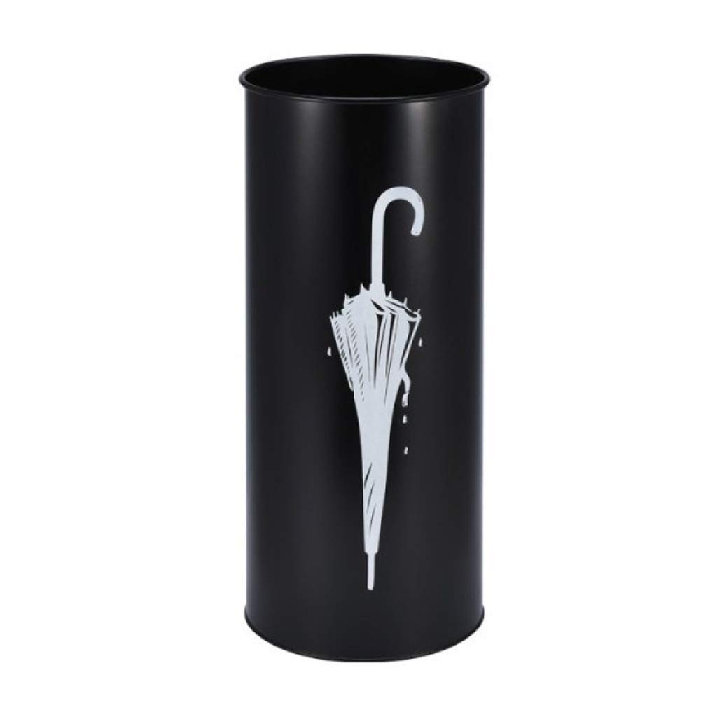 Porte-parapluie en fer rond 20x45 cm pour cannes et barils autoportants