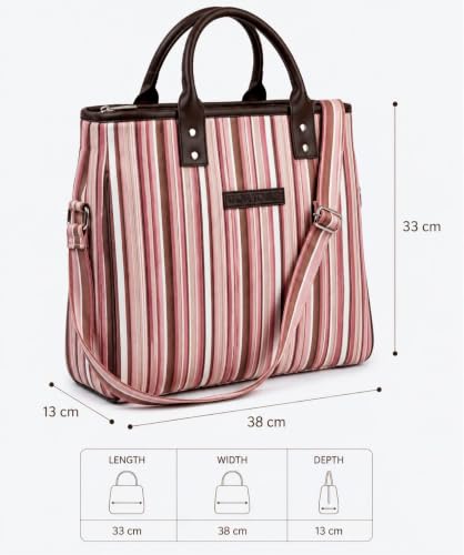 Image of Office Bag | Stylish Bags for Office & College Use | Laptop Bag Girls | Stylish Tote for Office Use | Purse for Women | Canvas Handbag | Daily & Travel Use