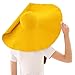 Oversized Beach Straw Sun Hats for Women Large Wide Brim Sun Visor Hat Summer Floppy Foldable Roll Up Handmade UV Protection Beach Cap Yellow