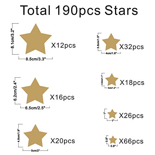Vinilos Decorativos Estrellas 190 pcs Vinilo Mate miniatura 5