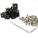 Produktbild Eckwürfel für Alu-Profilsystem Makerbeam 10x10 schwarz, Set mit 12 Stück inkl. Schrauben.