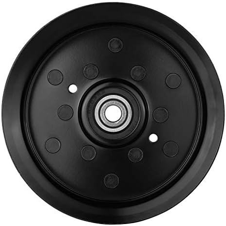 Idler Pulley for Craftsman Mower - Flat Idler Pulley Bearing Fit for Craftsman Husq Ariens Sears Poulan Riding Lawn Mower Tractor with 42" 46" 48" 54” Deck, Replace 197379, 196106, 532196106