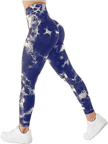 TAYOEA Panie Scrunch Butt Leggingi Pleszczowe Sporty Sportowe Ozroczyste Siłowni Spodne