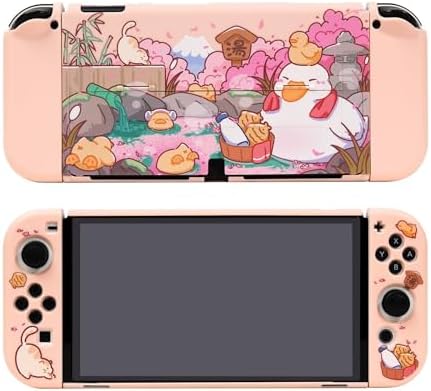 Spa Ducks Switch Protective Case Skin Cover Case Soft TPU Cover Compatible with Switch/OLED Model 2021 (for OLED Model) image 4