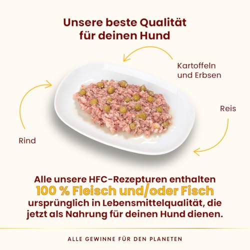 Almo Nature HFC Natural - Nassnahrung für Hunde mit Rind mit Kartoffeln und Erbsen ursprünglich Lebensmittelqualität und Werden jetzt für… – Ansicht 3