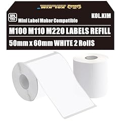 50x60mm White 2 Rolls