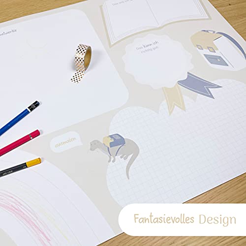 Mintkind® Sottomano da scrivania per bambini