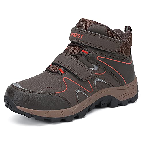 Affinest Kids Snow Boots Boys Girls Winter Shoes Fur Lined Warm Sneakers Hiking Outdoor Water ResistantïŒBrown,EU37ïŒ Affinest Kids Snow Boots Boys Girls Winter Shoes Fur Lined Warm Sneakers Hiking Outdoor Water ResistantïŒBrown,EU37ïŒ