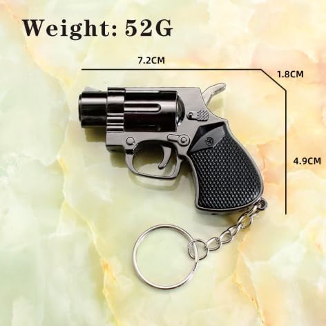 Butane Torch Keychain. It can be Carried Around. It can be Filled and Comes with an Adjustable Straight-Flame Lighter, Making it Very Suitable for Smokers and Collectors. (No Fuel) (Bronze Color)