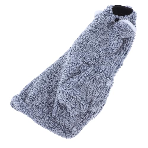 Disfraz cálido para perros LIOOBO, abrigo azul talla M
