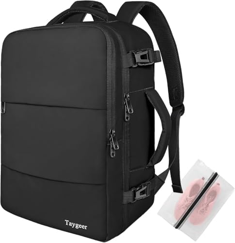 Taygeer Handgepäck Rucksack 24L, Ryanair Handgepäck 40x30x20 Rucksack Damen | Reiserucksack Damen Flugzeug, Rucksack 40x30x20 24L mit 16 Zoll Laptopfach, Reiserucksack für Weekende