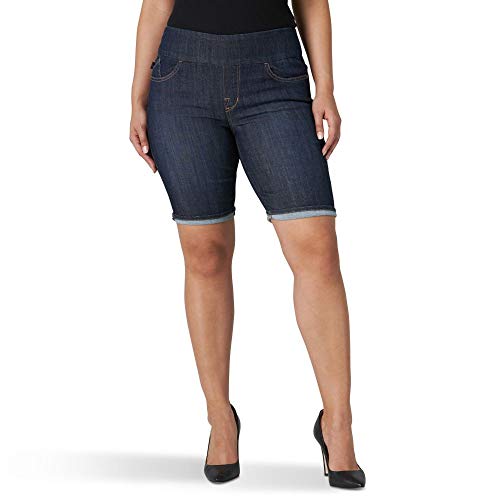 Rock & Republic Womens Denim Rx Fever Stretch 10" Bermuda Shorts, Resident Hottie-Rinse, 10 Us #TOP4