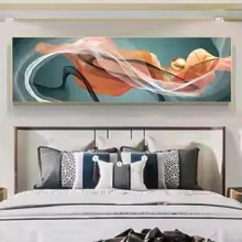 Affiches de paysage abstrait avec lignes dorées pour habiller un mur de chambre