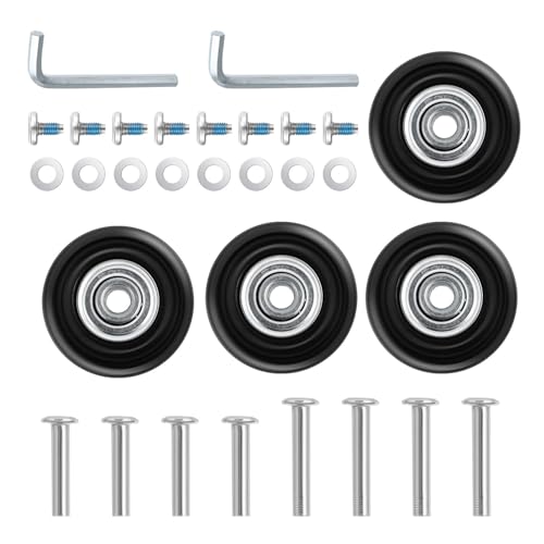 [KESYOO] �X�[�c�P�[�X�p�����z�C�[���Z�b�g ��]���É��L���X�^�[ �C���L�b�g �y�ʉו��p�z�C�[������ �g�����N�����e�i���X���s�p�i 1Set