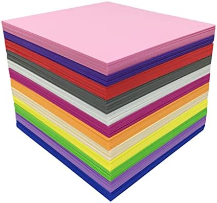 48PCS EVA Foam Sheets 1mm Thick 11.8 x 7.8 Inches Craft Foam Paper 12 Colors for Craft Projects Kids DIY Handcraft Classroom Parties and More…