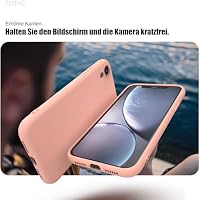 Zuvirelx Silikon Handyhülle für iPhone XR Hülle, Weiches Griff, Dünne, Minimalistisch, Stoßfest, rutschfest, Taschenpassend - Mädchenpink – Ansicht 3