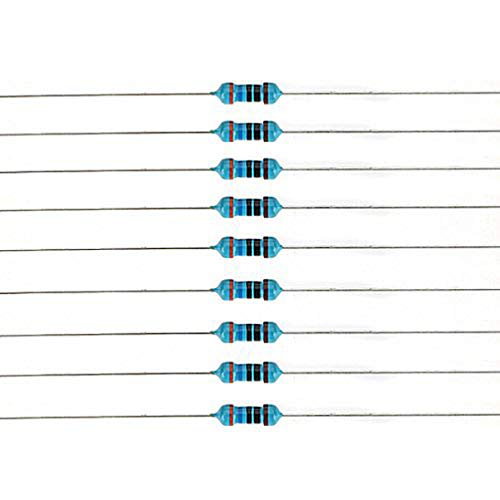 UKCOCO 2500Pcs 50 Valores Resistor Kit Filme Metálico 1 / 4W 0. 25W 1% Resistores Sortido Kit Sortid