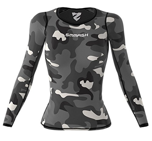 Smmash Femme Compression Manche Longue Top Camo Crossfit (XS)