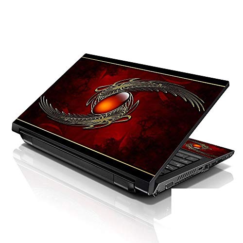 Image of LSS Laptop 15 15.6 Skin Cover with Colorful Red Sign Pattern for HP Dell Lenovo Apple Asus Acer Compaq - Fits 13.3 inch 14 inch 15.6 inch 16 inch (2 Wrist Pads Free)