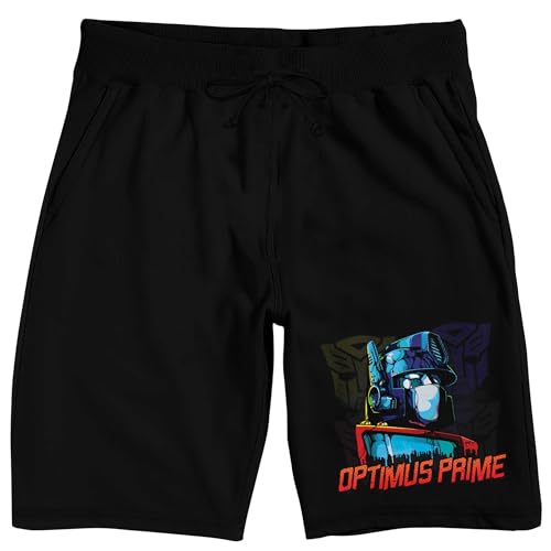 Transformers Optimus Prime Men's Black Sleep Pajama Shorts