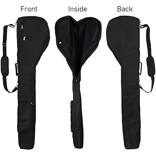 Nylon Golf Club Bag, Portable Foldable Golf Club Travel Bag For 6-8 Golf Clubs, Waterproof Mini Carry Golf Bags #TOP1