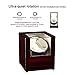 Uten Automatic Watch Winder Box Luxury Wooden Watch Storage Case, Double Watch Winder with Quiet Motor 4 Rotation Mode for Father's Day Gift for Him, Birthday Gift. Red