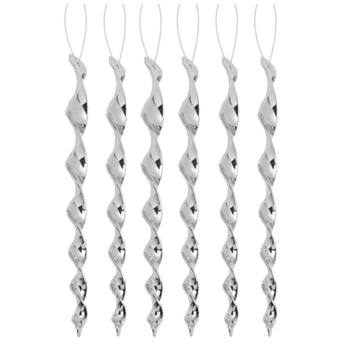 6 Hastes Refletoras Prateadas de 29-30 cm, Repelente Reflexivo para Pássaros, Pombos, Varandas, Jard